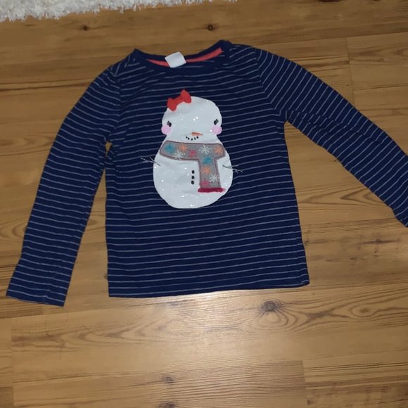NEW GYMBOREE BOYS SNOWMAN LONG SLEEVE TOPS NWT SIZES 18-24 MTHS 2T 4T 5T